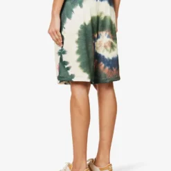 FRAME X Julia Sarr Jamois Tie-dye Relaxed-fit Mesh Shorts -Outlet Pique Style Store R04149889 FATIGUEMULTI ALT03