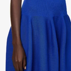 Pottery Flared-hem Recycled-polyester Knitted Midi Skirt 9 Pottery Flared-hem Recycled-polyester Knitted Midi Skirt -Outlet Pique Style Store R04149921 BLUE ALT04