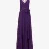 Alberta Ferretti V-neck Flared-hem Silk Maxi Dress