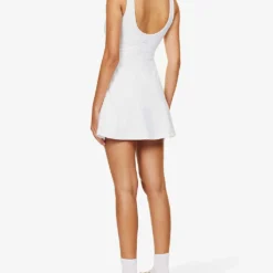 Beyond Yoga Spacedye Movement V-neck Stretch-woven Mini Dress 8 Beyond Yoga Spacedye Movement V-neck Stretch-woven Mini Dress -Outlet Pique Style Store R04150169 CLOUDWHITE ALT03