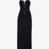Column Cut-out Stretch-woven Maxi Dress