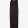 Orbit Cut-out Stretch-woven Maxi Skirt
