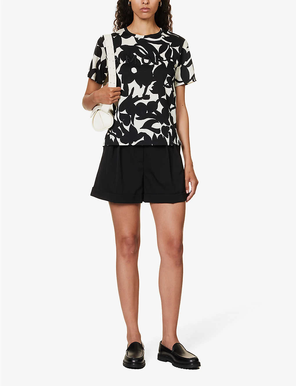 Weekend Max Mara Cerchio Floral-pattern Cotton T-shirt 2 Weekend Max Mara Cerchio Floral-pattern Cotton T-shirt - Image 2