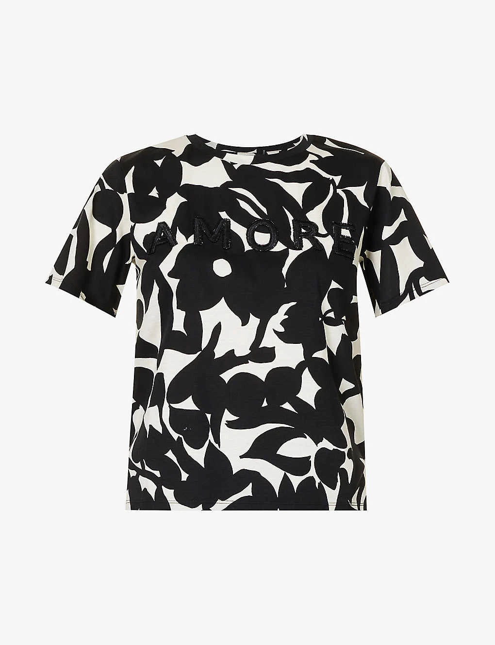 Weekend Max Mara Cerchio Floral-pattern Cotton T-shirt 1 Weekend Max Mara Cerchio Floral-pattern Cotton T-shirt