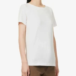 Weekend Max Mara Multib Regular-fit Stretch-cotton T-shirt 7 Weekend Max Mara Multib Regular-fit Stretch-cotton T-shirt -Outlet Pique Style Store R04151245 WHITE ALT02