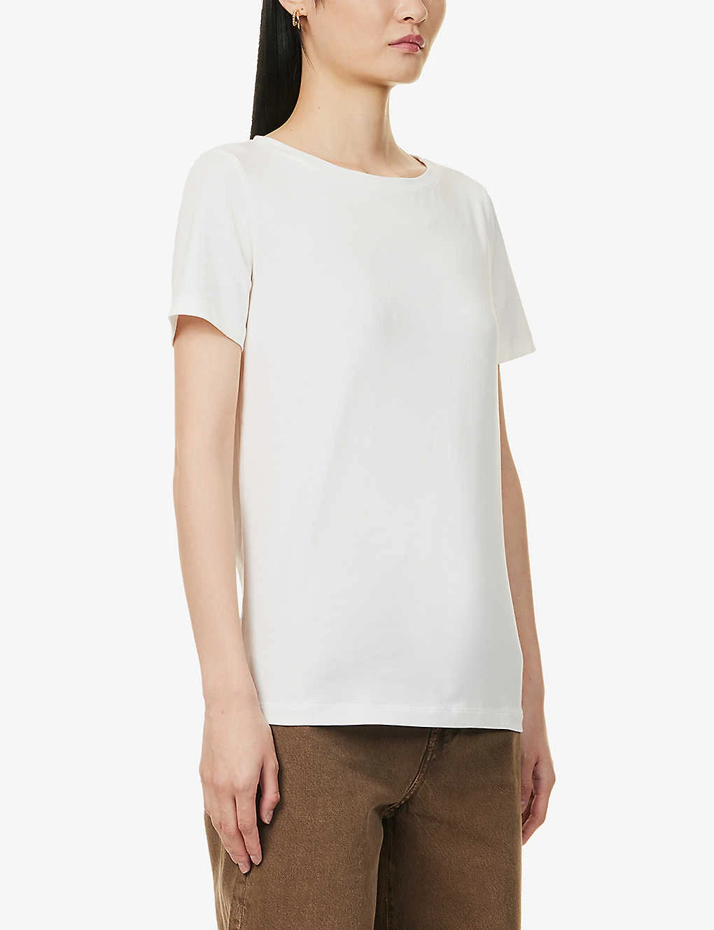 Weekend Max Mara Multib Regular-fit Stretch-cotton T-shirt 3 Weekend Max Mara Multib Regular-fit Stretch-cotton T-shirt - Image 3