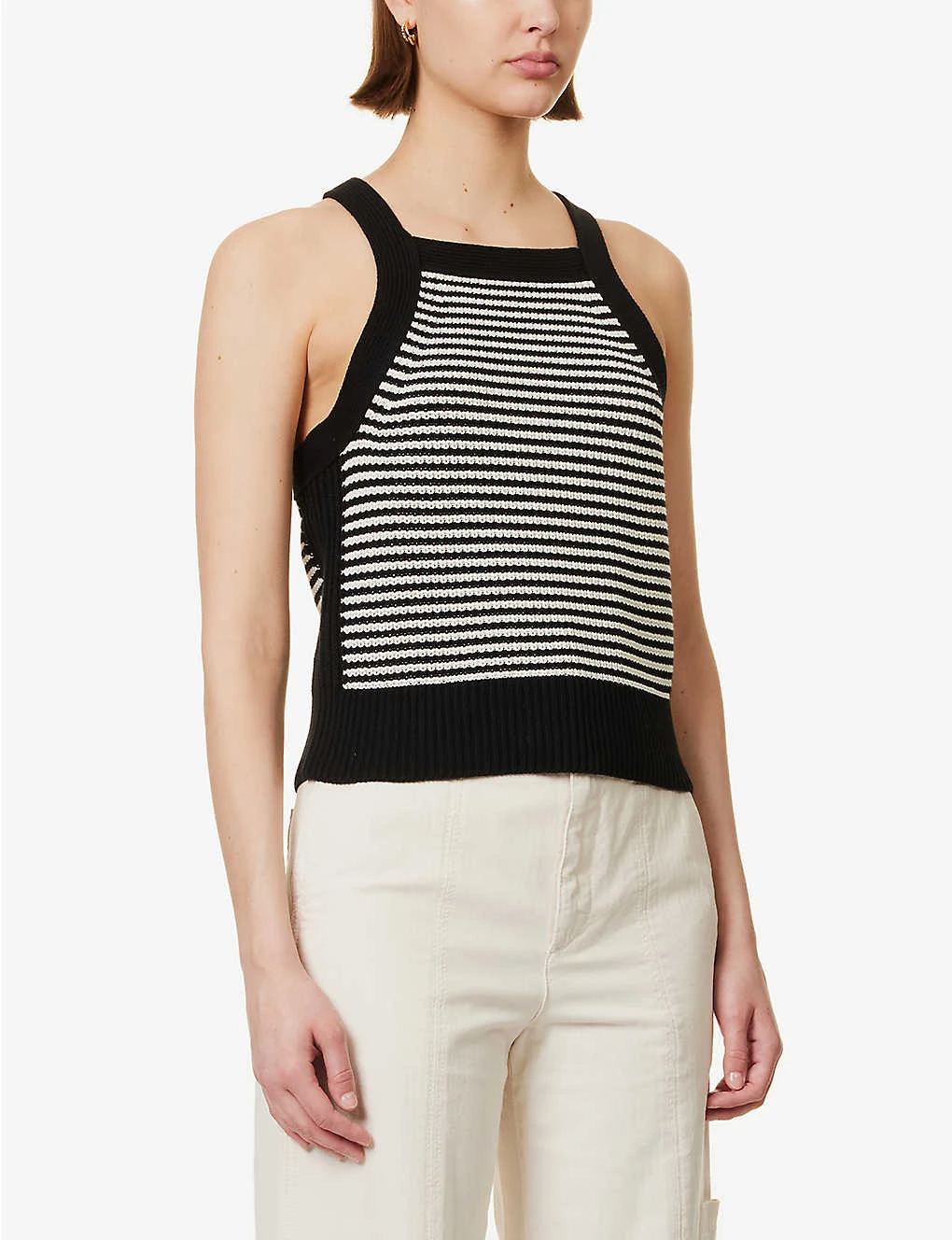 ME AND EM Stripe Cotton-knit Top 3 ME AND EM Stripe Cotton-knit Top - Image 3