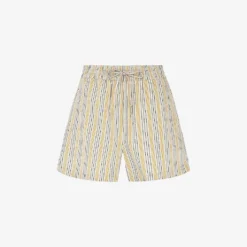 Hauti Pinstripe Organic-cotton Shorts