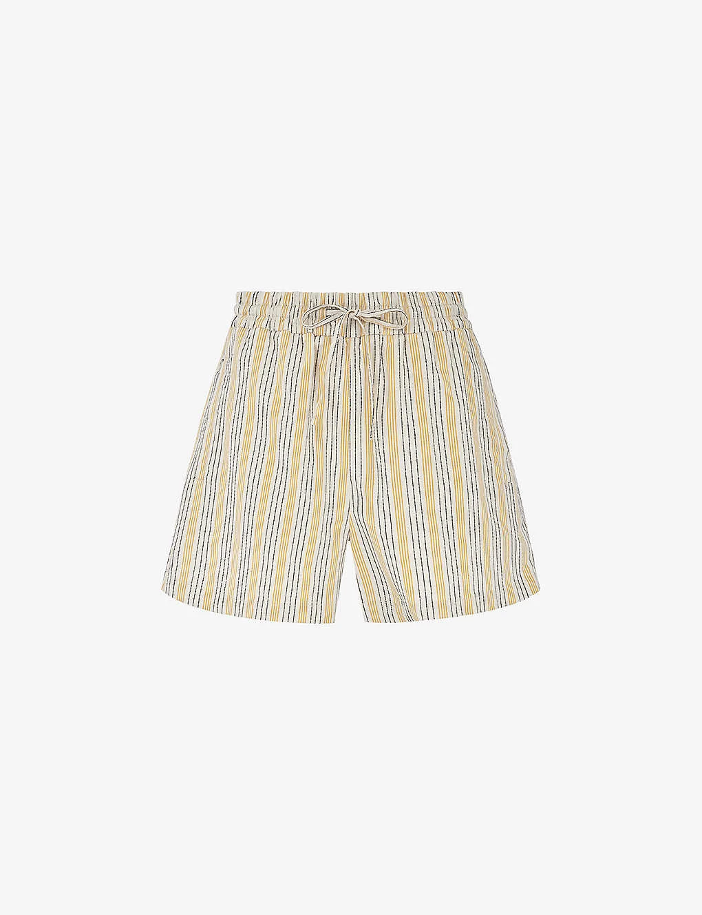 Hauti Pinstripe Organic-cotton Shorts 1 Hauti Pinstripe Organic-cotton Shorts