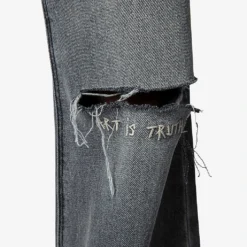 Zadig & Voltaire Evy Distressed-knee Straight-leg Jeans 9 Zadig & Voltaire Evy Distressed-knee Straight-leg Jeans -Outlet Pique Style Store R04151916 GRIS ALT04