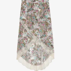 Zadig & Voltaire Jeudie High-rise Floral-print Woven Midi Skirt