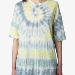 Zadig & Voltaire Suzy Tie-dye Linen T-shirt -Outlet Pique Style Store R04151984 CELADON ALT04