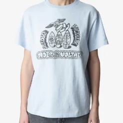 Zadig & Voltaire Omma Core Cho-print Cotton T-shirt -Outlet Pique Style Store R04151987 CIEL ALT04