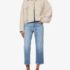 7 For All Mankind The Modern Straight-leg Mid-rise Stretch-denim Jeans -Outlet Pique Style Store R04152106 TRIBECALIGHT ALT01