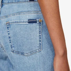 7 For All Mankind The Modern Straight-leg Mid-rise Stretch-denim Jeans -Outlet Pique Style Store R04152106 TRIBECALIGHT ALT04