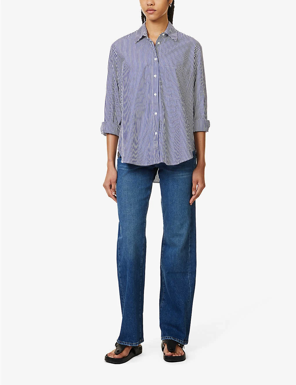 7 For All Mankind Tess Straight-leg High-rise Stretch-denim Jeans 2 7 For All Mankind Tess Straight-leg High-rise Stretch-denim Jeans - Image 2