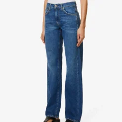 7 For All Mankind Tess Straight-leg High-rise Stretch-denim Jeans 9 7 For All Mankind Tess Straight-leg High-rise Stretch-denim Jeans -Outlet Pique Style Store R04152111 EXPLORER ALT02