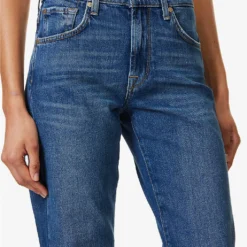 7 For All Mankind Tess Straight-leg High-rise Stretch-denim Jeans 12 7 For All Mankind Tess Straight-leg High-rise Stretch-denim Jeans -Outlet Pique Style Store R04152111 EXPLORER ALT05