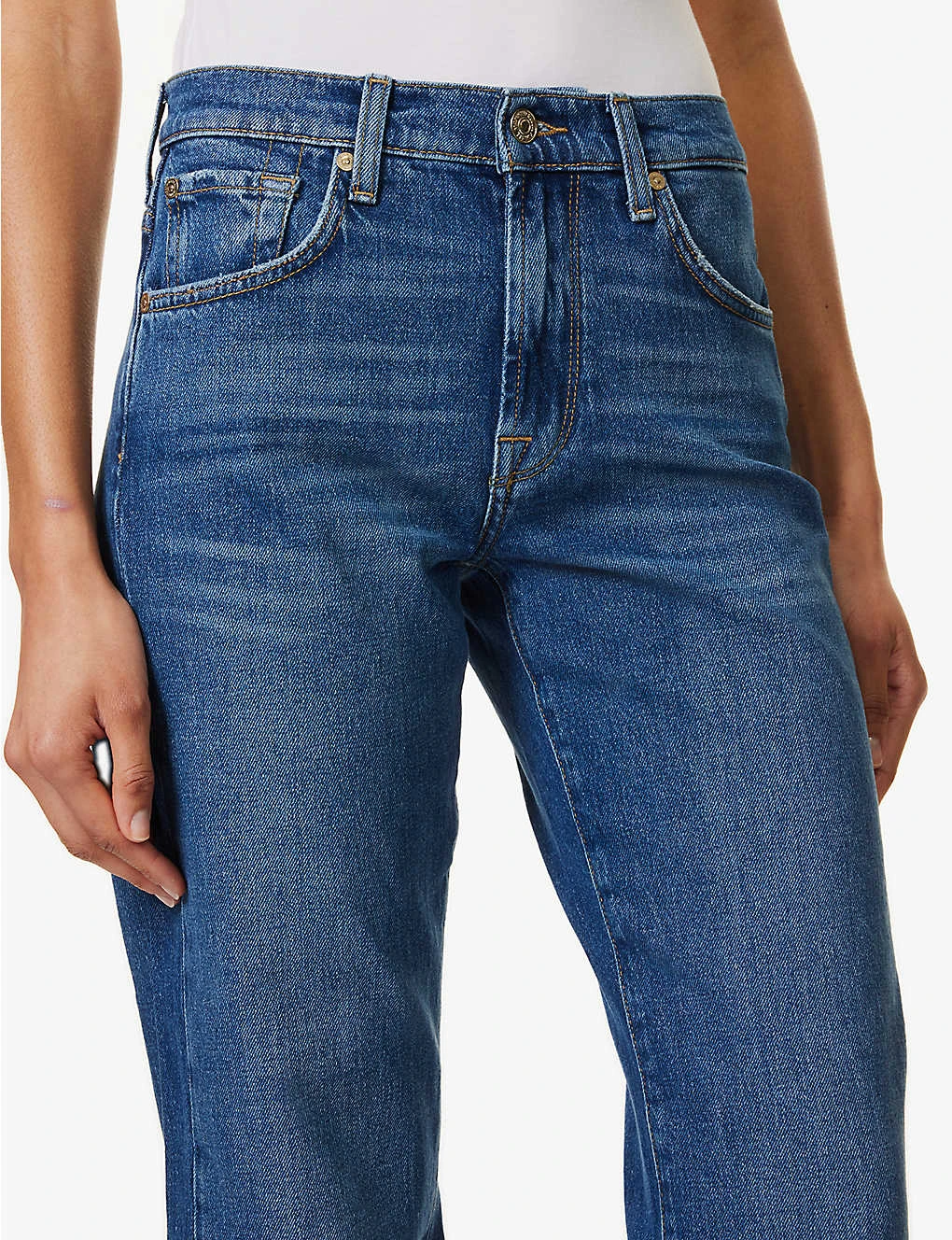 7 For All Mankind Tess Straight-leg High-rise Stretch-denim Jeans 6 7 For All Mankind Tess Straight-leg High-rise Stretch-denim Jeans - Image 6