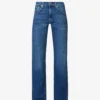 7 For All Mankind Tess Straight-leg High-rise Stretch-denim Jeans