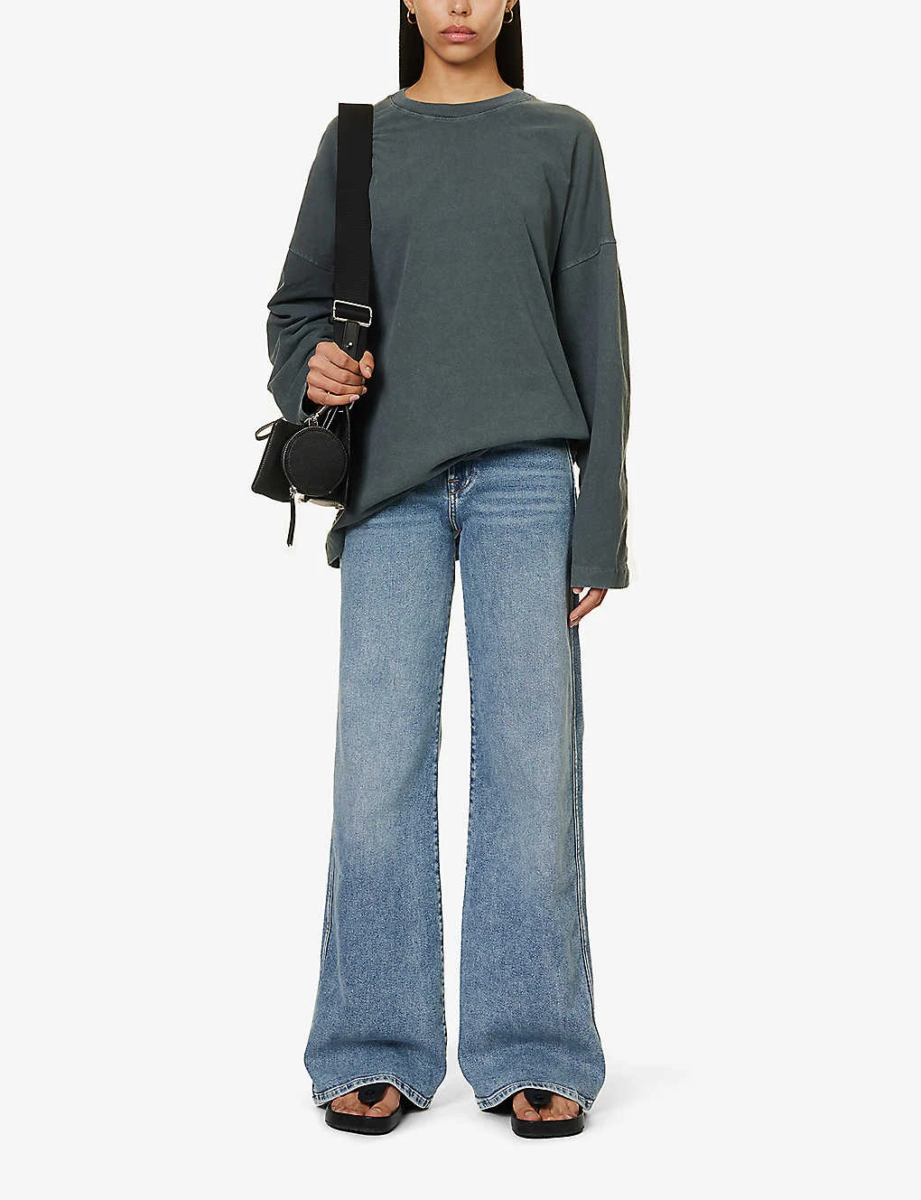 7 For All Mankind Lotta Luxe Vintage Wide-leg High-rise Stretch-denim Jeans 2 7 For All Mankind Lotta Luxe Vintage Wide-leg High-rise Stretch-denim Jeans - Image 2