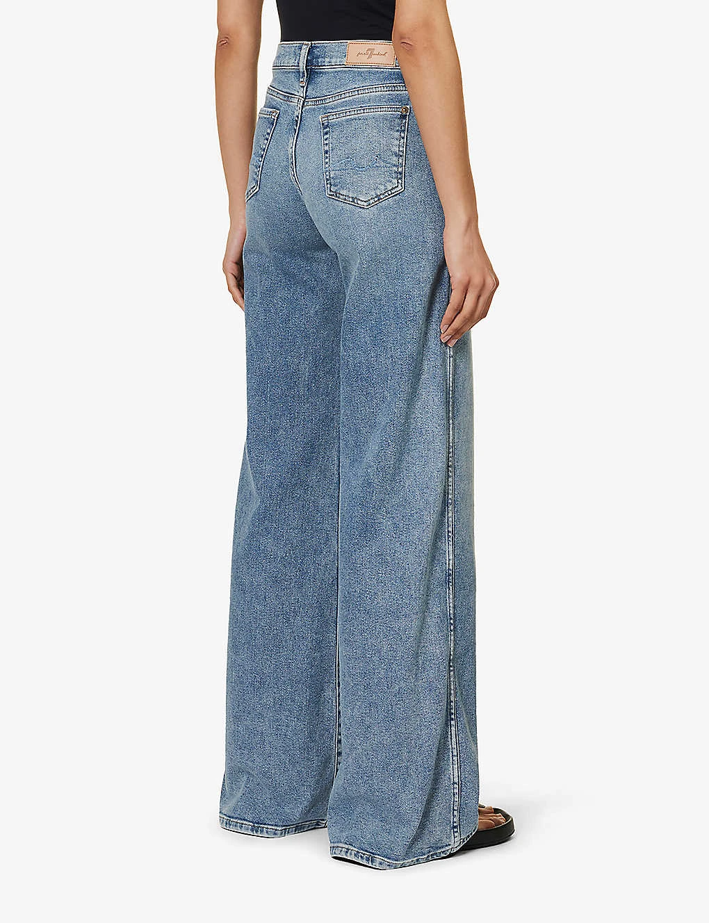 7 For All Mankind Lotta Luxe Vintage Wide-leg High-rise Stretch-denim Jeans 4 7 For All Mankind Lotta Luxe Vintage Wide-leg High-rise Stretch-denim Jeans - Image 4