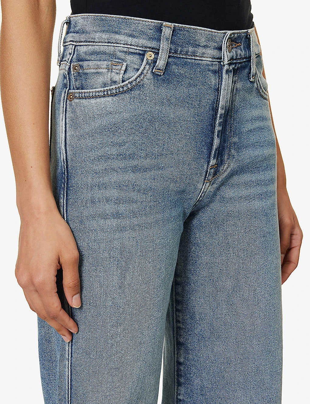 7 For All Mankind Lotta Luxe Vintage Wide-leg High-rise Stretch-denim Jeans 5 7 For All Mankind Lotta Luxe Vintage Wide-leg High-rise Stretch-denim Jeans - Image 5