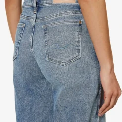 7 For All Mankind Lotta Luxe Vintage Wide-leg High-rise Stretch-denim Jeans 11 7 For All Mankind Lotta Luxe Vintage Wide-leg High-rise Stretch-denim Jeans -Outlet Pique Style Store R04152113 LUXEVINTAGESELFMADE ALT05