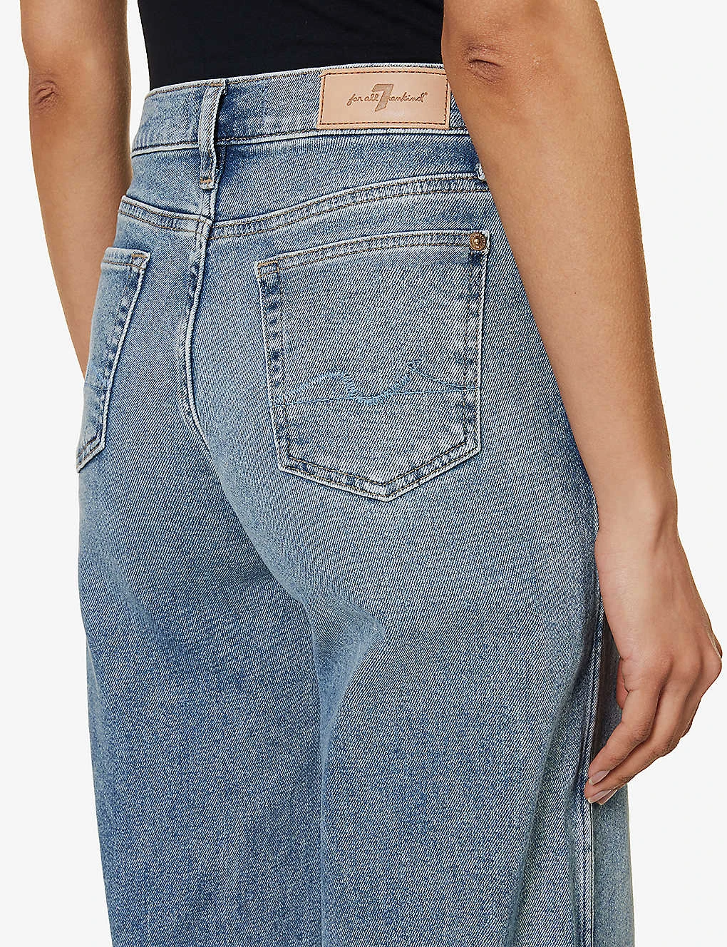 7 For All Mankind Lotta Luxe Vintage Wide-leg High-rise Stretch-denim Jeans 6 7 For All Mankind Lotta Luxe Vintage Wide-leg High-rise Stretch-denim Jeans - Image 6