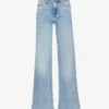 7 For All Mankind Lotta Luxe Vintage Wide-leg High-rise Stretch-denim Jeans
