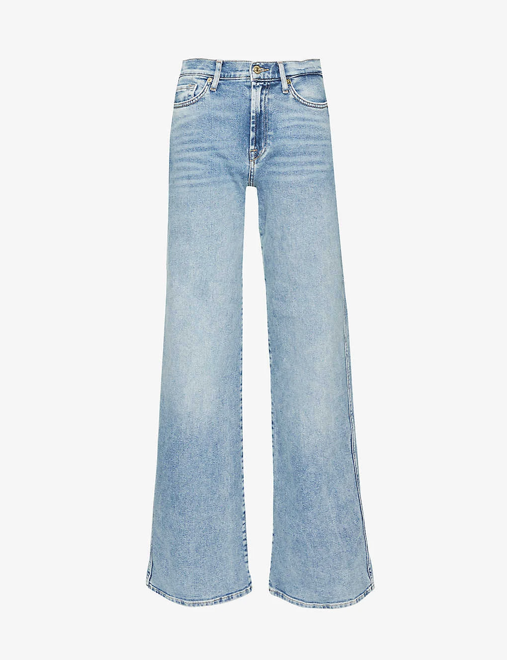 7 For All Mankind Lotta Luxe Vintage Wide-leg High-rise Stretch-denim Jeans 1 7 For All Mankind Lotta Luxe Vintage Wide-leg High-rise Stretch-denim Jeans