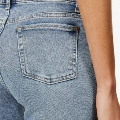 7 For All Mankind Cropped Alexa Straight-leg Mid-rise Stretch-denim Jeans -Outlet Pique Style Store R04152114 LUXEVINTAGESELFMADE ALT05