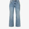 7 For All Mankind Cropped Alexa Straight-leg Mid-rise Stretch-denim Jeans
