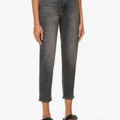 7 For All Mankind Malia Luxe Vintage Tapered High-rise Stretch-denim Jeans -Outlet Pique Style Store R04152117 LUXEVINTAGECOURAGE ALT02