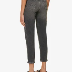 7 For All Mankind Malia Luxe Vintage Tapered High-rise Stretch-denim Jeans -Outlet Pique Style Store R04152117 LUXEVINTAGECOURAGE ALT03