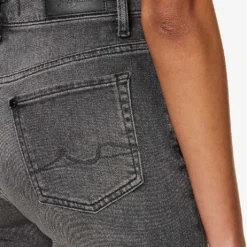 7 For All Mankind Malia Luxe Vintage Tapered High-rise Stretch-denim Jeans -Outlet Pique Style Store R04152117 LUXEVINTAGECOURAGE ALT04