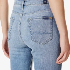 7 For All Mankind Easy Slim Skinny High-rise Stretch-denim Jeans -Outlet Pique Style Store R04152124 TRIBECALIGHT ALT05