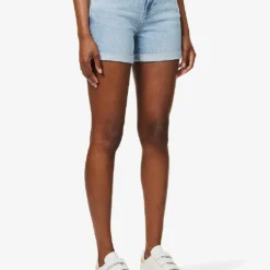 7 For All Mankind Boy Faded-wash Stretch-denim Shorts 8 7 For All Mankind Boy Faded-wash Stretch-denim Shorts -Outlet Pique Style Store R04152127 BLURRED ALT02