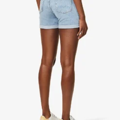 7 For All Mankind Boy Faded-wash Stretch-denim Shorts 9 7 For All Mankind Boy Faded-wash Stretch-denim Shorts -Outlet Pique Style Store R04152127 BLURRED ALT03