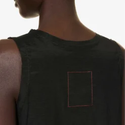 Ayala A-line Silk-blend Midi Dress -Outlet Pique Style Store R04152531 BLACK ALT04