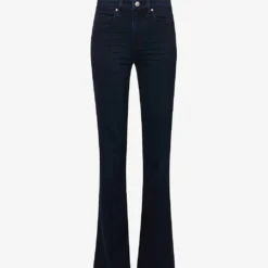 Paige Iconic Flared High-rise Stretch-denim Jeans