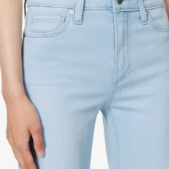 Paige Leenah Flared Mid-rise Denim-blend Jeans -Outlet Pique Style Store R04153161 INDIGOGLITZCOATING ALT04