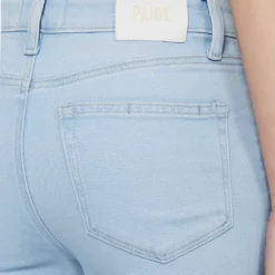 Paige Leenah Flared Mid-rise Denim-blend Jeans -Outlet Pique Style Store R04153161 INDIGOGLITZCOATING ALT05