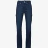 Paige Dion Straight-leg Mid-rise Stretch-denim Jeans