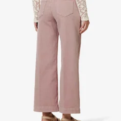 Paige Anessa Wide-leg Mid-rise Stretch-denim Jeans -Outlet Pique Style Store R04153166 VINTAGEMUTEDBLUSH ALT03