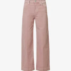 Paige Anessa Wide-leg Mid-rise Stretch-denim Jeans