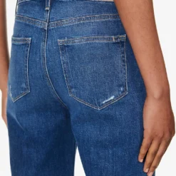 Paige Leenah Flared Wide-leg High-rise Stretch-denim Jeans -Outlet Pique Style Store R04153202 WHATEVERDISTRESSED ALT05