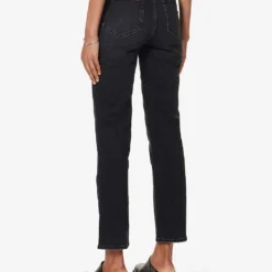Paige Stella Belt-loop High-rise Straight-leg Cotton-blend Jeans -Outlet Pique Style Store R04153206 JETSTREAMDISTRESSED ALT03