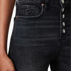 Paige Stella Belt-loop High-rise Straight-leg Cotton-blend Jeans -Outlet Pique Style Store R04153206 JETSTREAMDISTRESSED ALT04