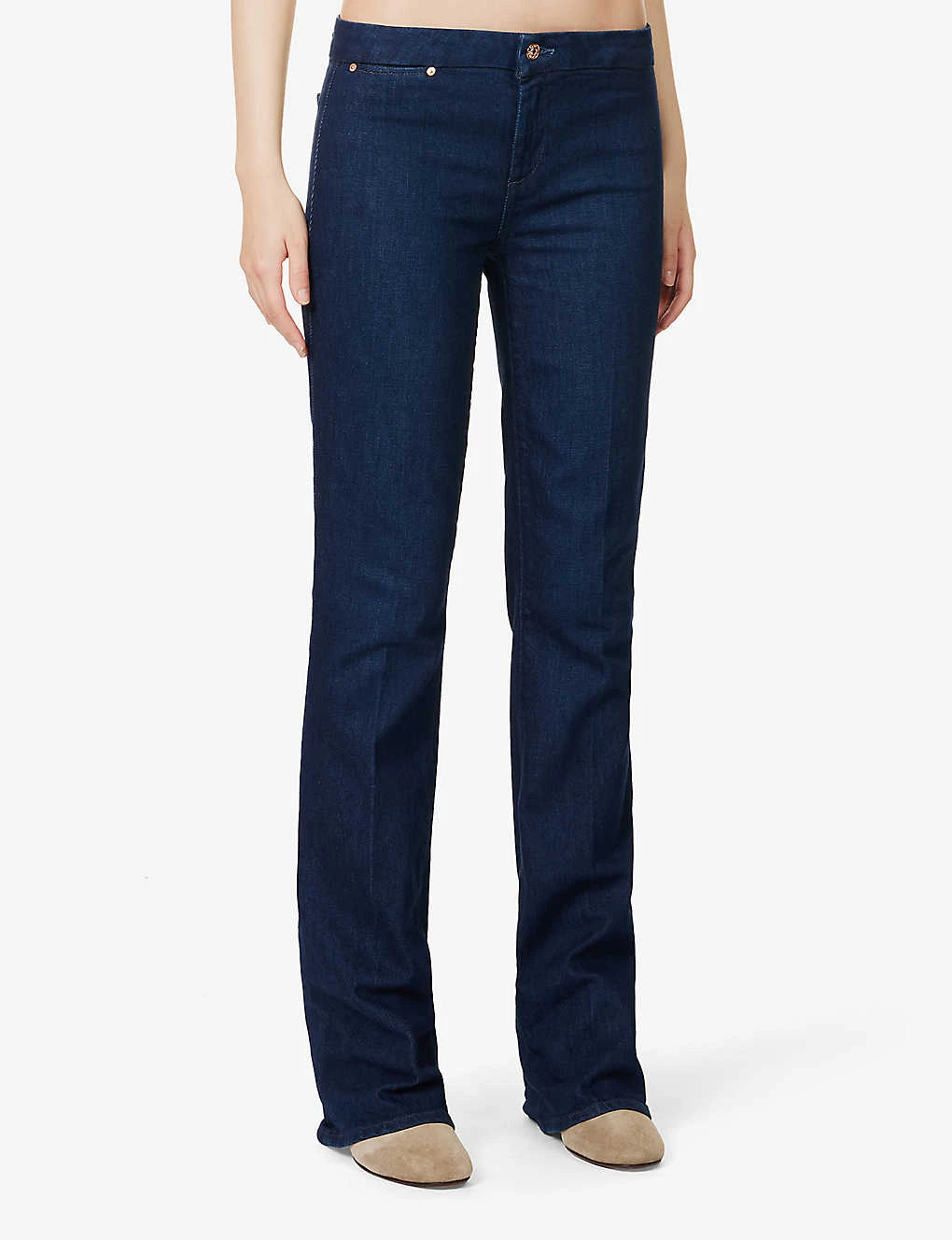Paige Sloane Flared-leg Low-rise Stretch-denim Jeans 3 Paige Sloane Flared-leg Low-rise Stretch-denim Jeans - Image 3